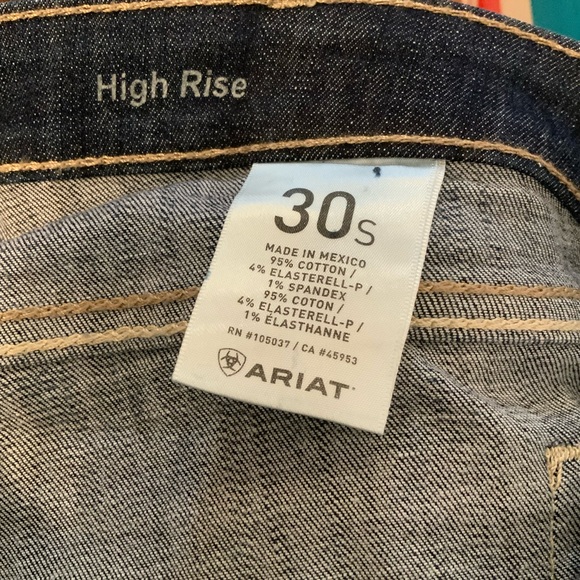 Ariat Denim High Rise Womens Slim Trouser Jeans  Dry Cleaned 32/32 - Picture 10 of 11
